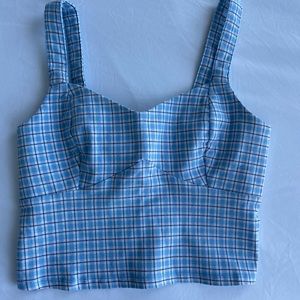 Blue Hollister crop top (new with tags)
